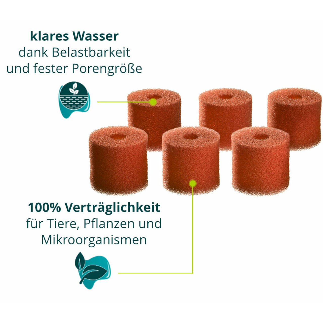 Oase Vorfilterschaum Set 6